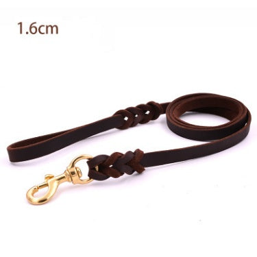 CarryWell Heritage Braided Leather Leash